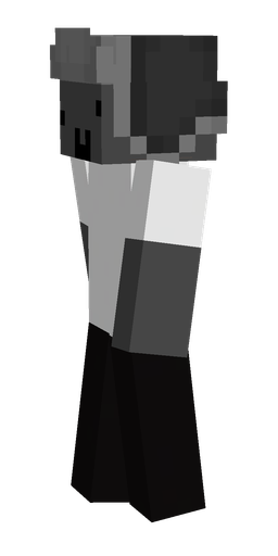 Black skin: body, left side render