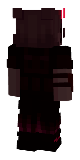 Black skin: body, back render