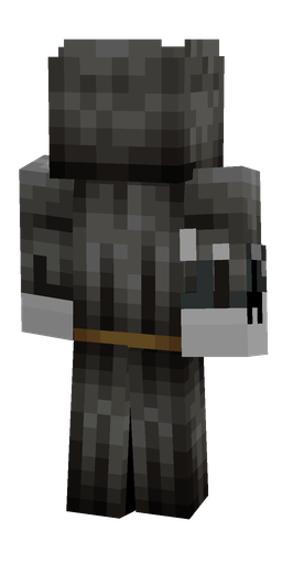 Black skin: body, back render