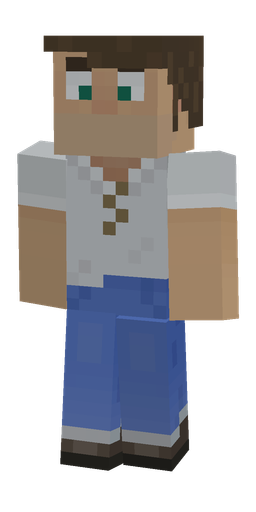 Blue skin: body, front render
