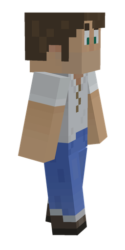 Blue skin: body, right side render
