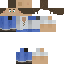 Blue skin: raw texture render