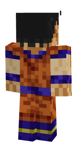 Blue skin: body, back render