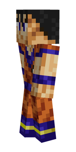 Blue skin: body, left side render