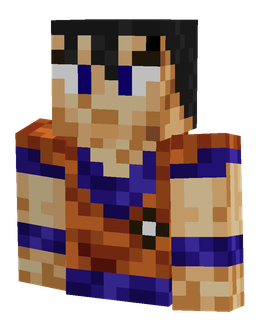 Blue skin: bust render