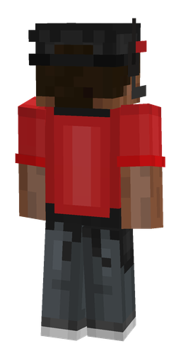 Black skin: body, back render