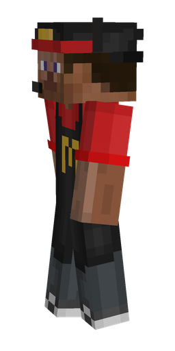 Black skin: body, left side render