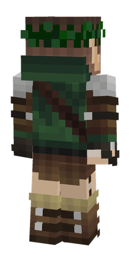 Brown skin: body, back render