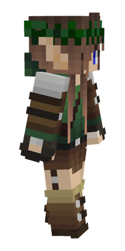 Brown skin: body, right side render