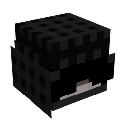 Black skin: head render