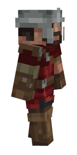 Brown skin: body, right side render