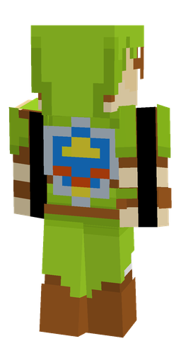 Brown skin: body, back render