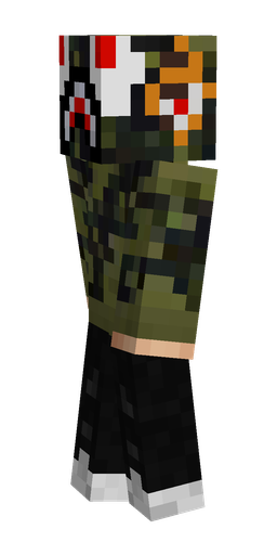 Black skin: body, left side render