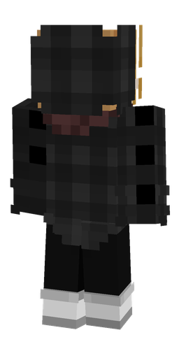 Black skin: body, back render