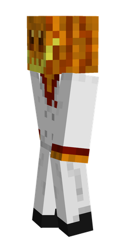 Brown skin: body, left side render