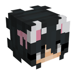 Black skin: head render
