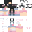 Black skin: raw texture render