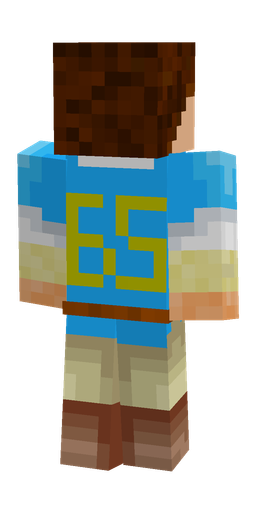 Blue skin: body, back render