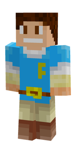 Blue skin: body, front render