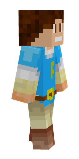 Blue skin: body, right side render