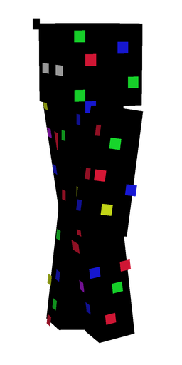 Black skin: body, left side render