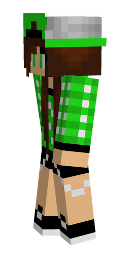 Brown skin: body, left side render