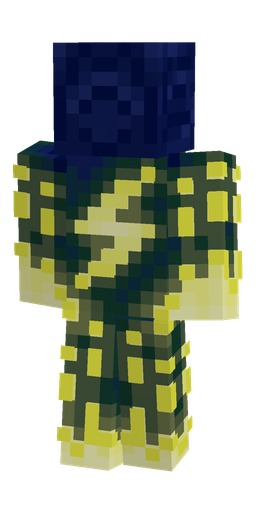Blue skin: body, back render