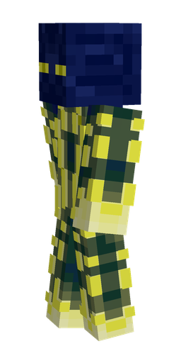 Blue skin: body, left side render
