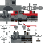 Black skin: raw texture render