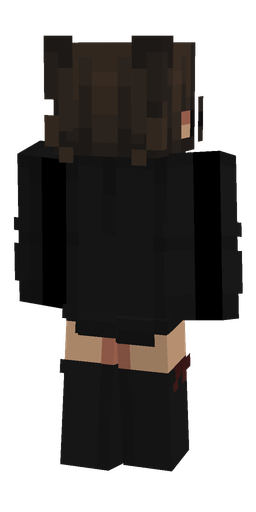 Black skin: body, back render