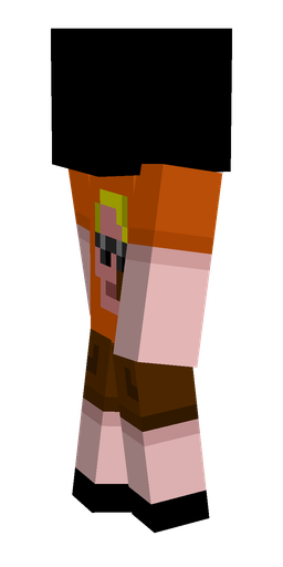 Black skin: body, left side render