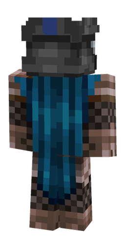 Black skin: body, back render