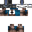 Black skin: raw texture render