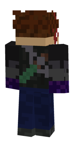 Black skin: body, back render