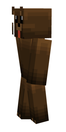 Brown skin: body, left side render
