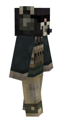 Black skin: body, right side render