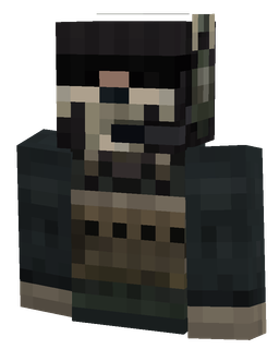 Black skin: bust render