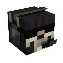 Black skin: head render
