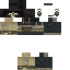 Black skin: raw texture render