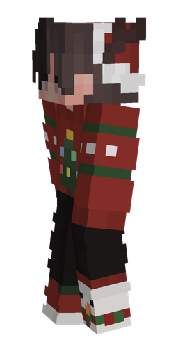 Black skin: body, left side render