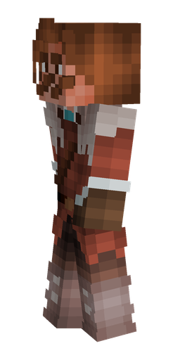 Brown skin: body, left side render