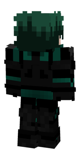 Black skin: body, back render
