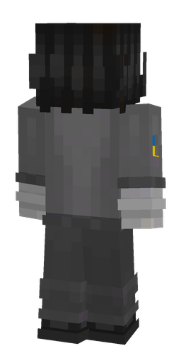 Black skin: body, back render