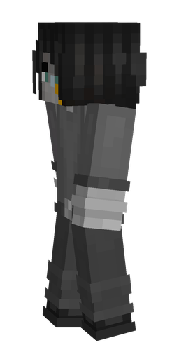 Black skin: body, left side render