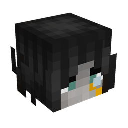 Black skin: head render