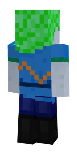Black skin: body, back render