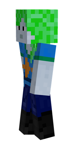 Black skin: body, left side render