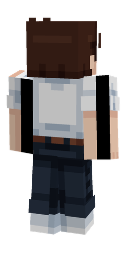 Blue skin: body, back render
