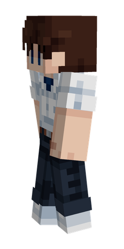 Blue skin: body, left side render