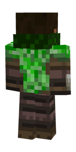 Black skin: body, back render